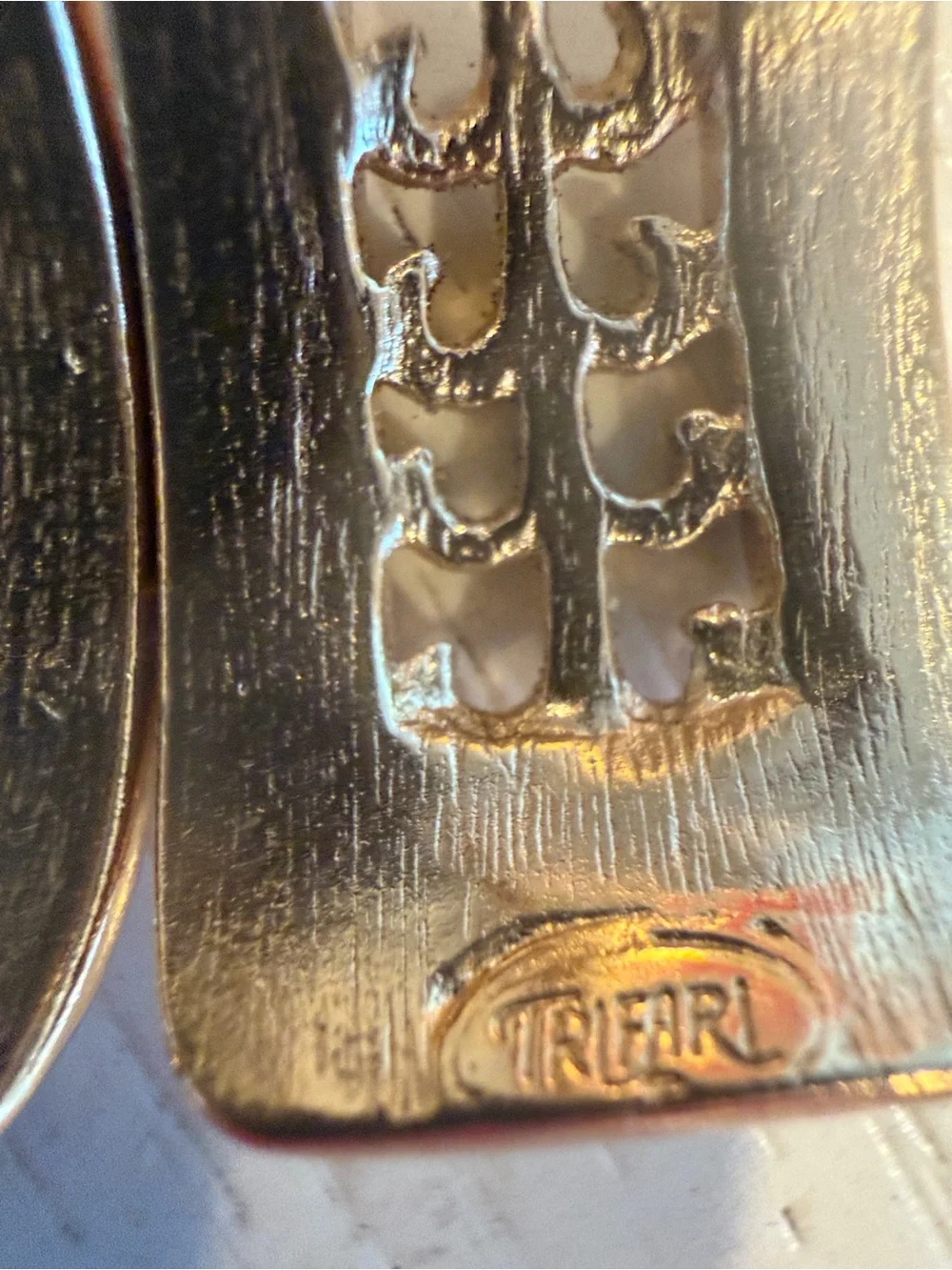 Vintage Trifari Set Brooch Earrings. Rare, Beautiful, Signed.
